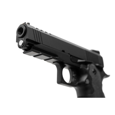Pistola Airsoft GBB AW Custom HX2712 Full Metal Preta - fotografia 4