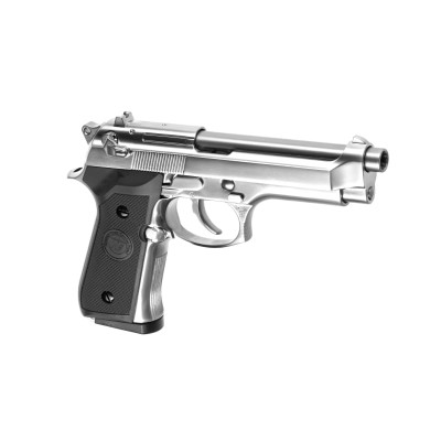 WE M9 Full Metal CO₂ Silver Airsoft Pistol - product view