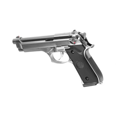 Pistola Airsoft GBB CO₂ WE M9 Full Metal Prateada - fotografia 2