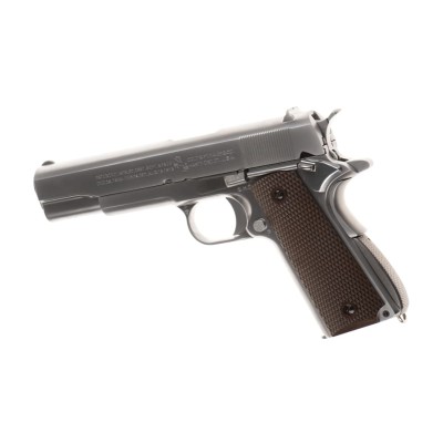 Pistola Airsoft GBB WE Colt M1911 Full Metal Prateada - fotografia 2