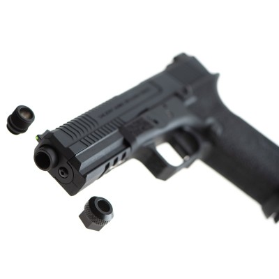 Pistola Airsoft GBB Salient Arms BL0101 BLU Metal Version Preta - fotografia 5