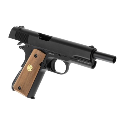 Pistola Airsoft GBB G&G GPM1911-P GP2 Preta - fotografia 3