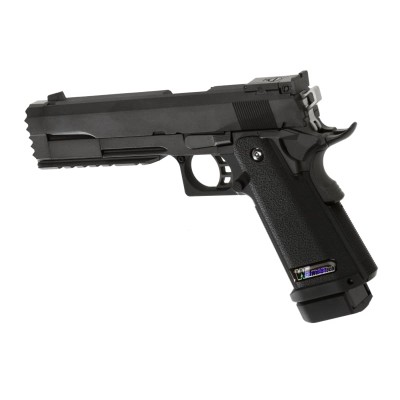 Pistola Airsoft GBB WE Hi-Capa 5.2 R Full Metal Preta - fotografia 2