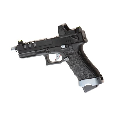 Pistola Airsoft GBB Vorsk EU8 Vented + BDS Preta - fotografia 2