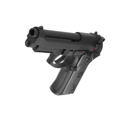 Pistola Airsoft GBB KJ Works M9 Vertec Full Metal Preta - fotografia 4
