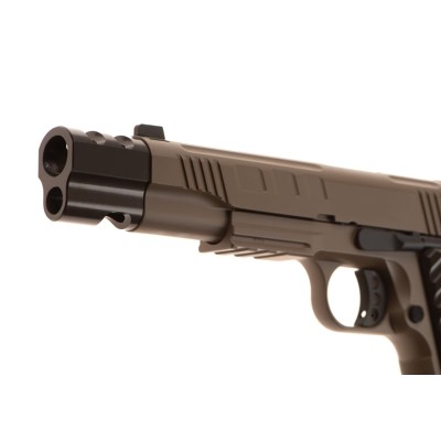 Pistola Airsoft GBB CO₂ KJ Works KP-16 Full Metal Coyote - fotografia 5