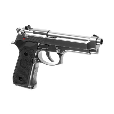 WE M9 A1 V2 Full Metal GBB Silver Airsoft Pistol - product view