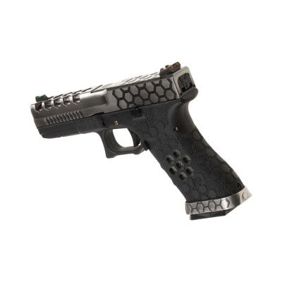 Pistola Airsoft GBB AW Custom VX0100 Hex-Cut Metal Version - fotografia 2