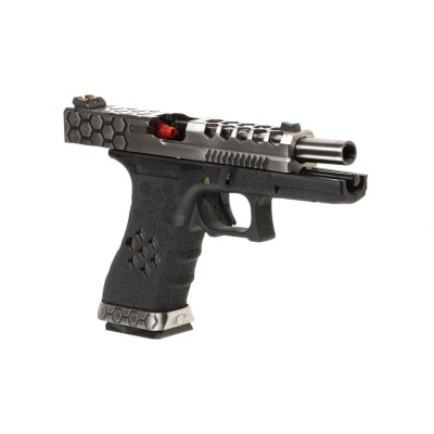 AW Custom VX0100 Hex-Cut Metal Version GBB Airsoft Pistol - photo 3