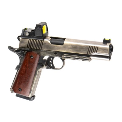 Pistola Airsoft GBB Raven MEU Railed + BDS Brushed Prateada - vista do produto