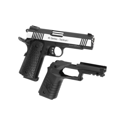 Pistola Airsoft GBB HFC HG-171 Metal Version Bicolor - fotografia 6