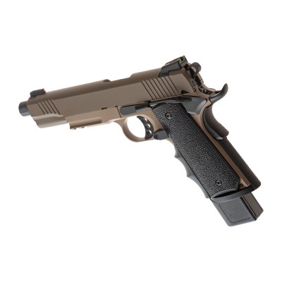 Pistola Airsoft GBB Army Armament M1911 Extended Full Metal Desert - fotografia 2