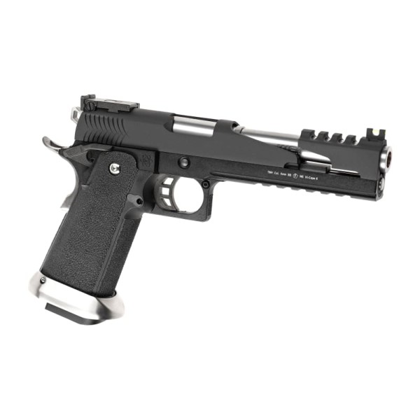 GBB Airsoft Pistol Hi-Capa 6 T-Rex Customs Titanium Barrel Full Metal Black [WE]