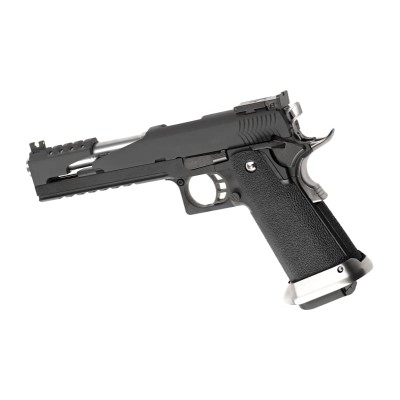 WE Hi-Capa 6 T-Rex Customs Titanium Barrel Full Metal GBB Black Airsoft Pistol - photo 2