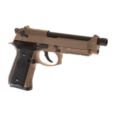 Pistola Airsoft GBB KJ Works M9 A1 TBC Full Metal Coyote - vista do produto