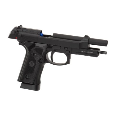 Pistola Airsoft GBB CO₂ KJ Works M9 Vertec Full Metal Preta - fotografia 3