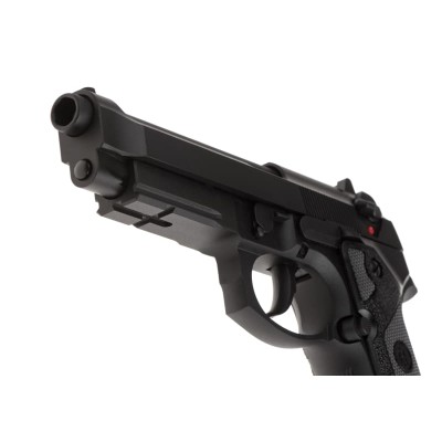Pistola Airsoft GBB CO₂ KJ Works M9 Vertec Full Metal Preta - fotografia 4