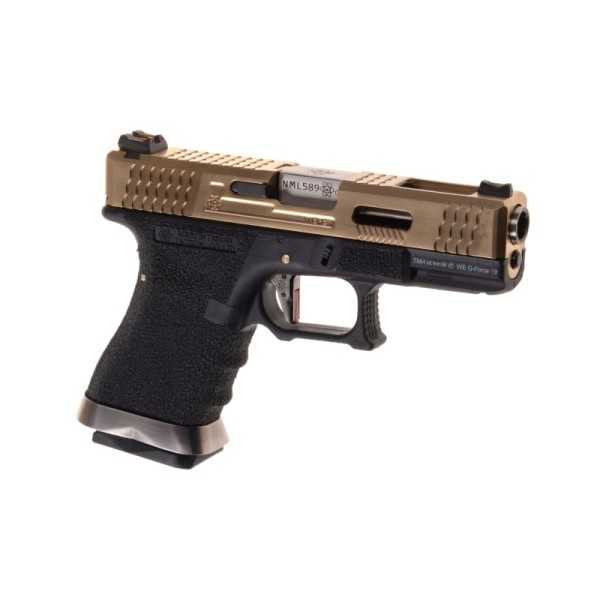 Pistola GBB G-Force 19 Metal Version Dourada [WE]