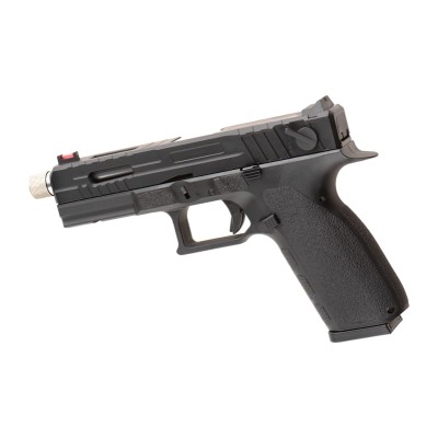 Pistola Airsoft GBB CO₂ KJ Works KP-13F TBC Full Auto Metal Version Preta - fotografia 2