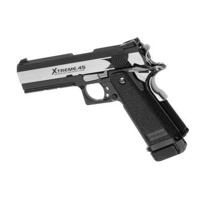 Pistola Airsoft GBB Tokyo Marui Hi-Capa Xtreme Full Auto Bicolor - fotografia 2