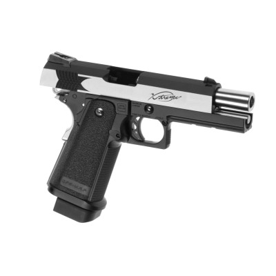 Pistola Airsoft GBB Tokyo Marui Hi-Capa Xtreme Full Auto Bicolor - fotografia 3
