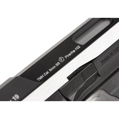 Pistola Airsoft GBB G&G Piranha Mk I Bicolor - fotografia 5