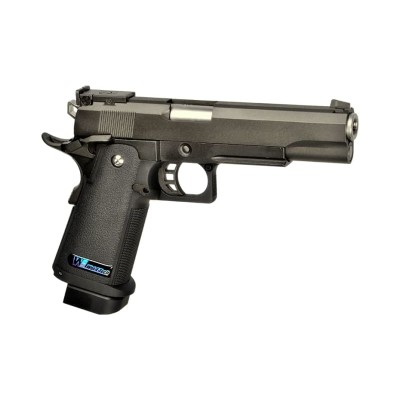 WE Hi-Capa 5.1 Full Metal GBB Black Airsoft Pistol - product view