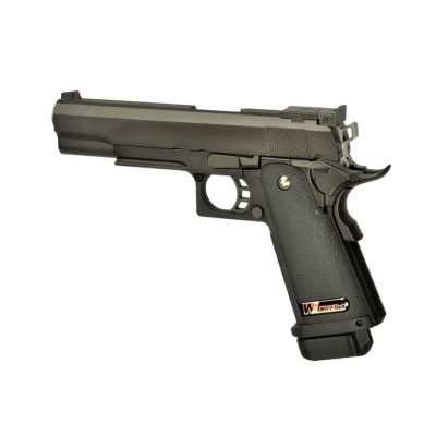 Pistola Airsoft GBB WE Hi-Capa 5.1 Full Metal Preta - fotografia 2