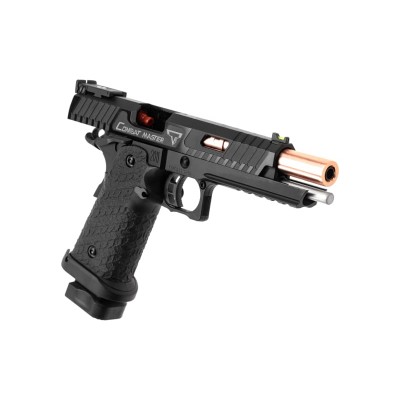 Pistola Airsoft GBB Taran Tactical CM0101 2011 Combat Master Full Metal Preta - fotografia 3