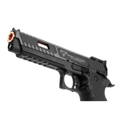 Pistola Airsoft GBB Taran Tactical CM0101 2011 Combat Master Full Metal Preta - fotografia 4