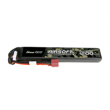 Bateria Li-Po 11.1V 1200mAh 25C Dean Stick [Gens Ace]