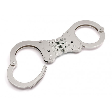Handcuffs Nickel Hinge Double Lock [Alcyon]