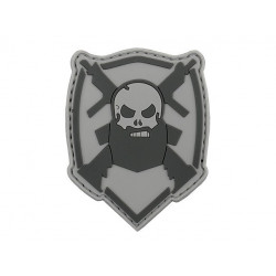 Patch PVC Beared Skull Patch PVC Beared Skull