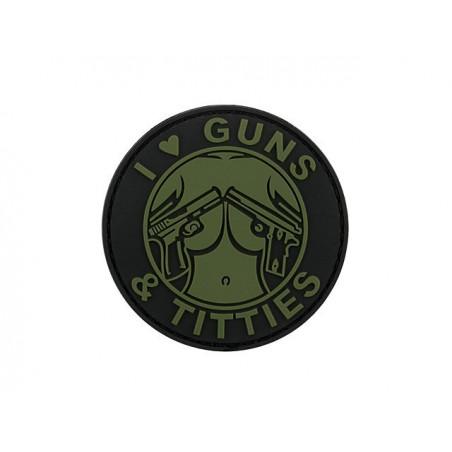 Patch PVC Guns & Titties OD