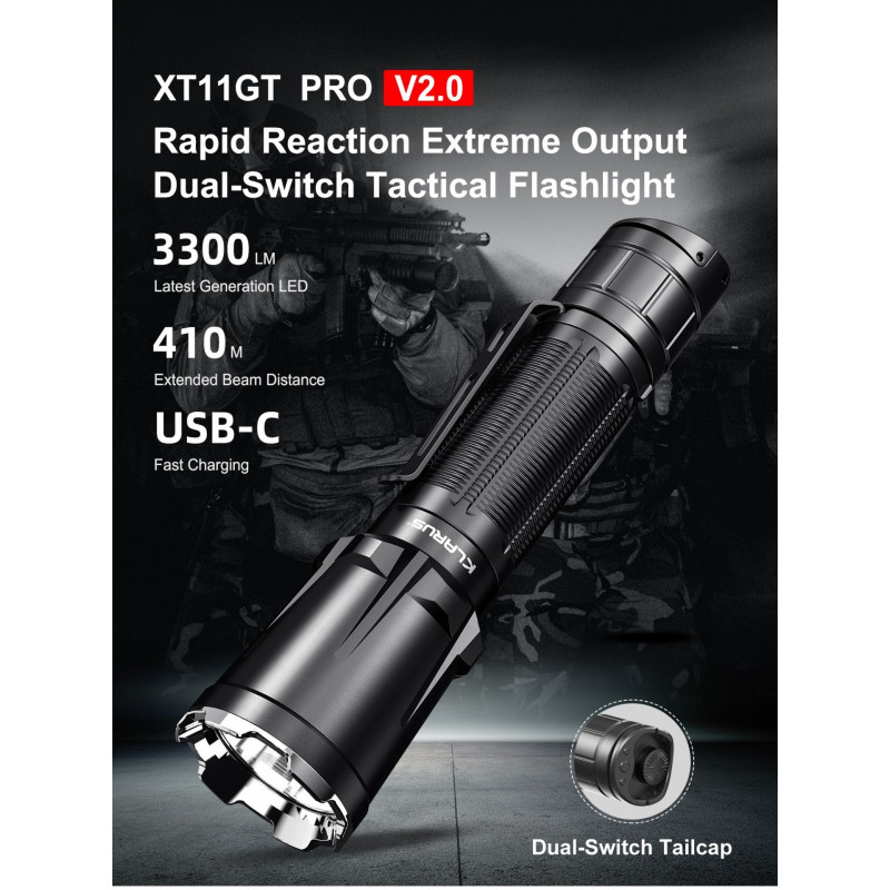 Flashlight XT11GT PRO V2.0 LED 3300lm [Klarus]