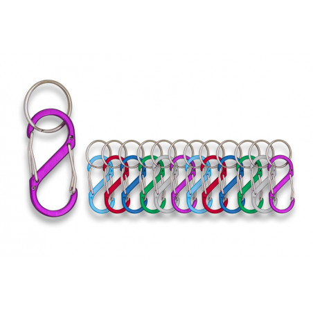 S Aluminum Dual Carabiner [Albainox]